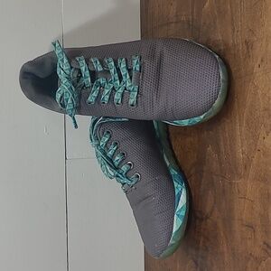 NOBULL Super Fabric Trainers Low Grey/Blue Prism Athletic Shoes Women's sz 8
